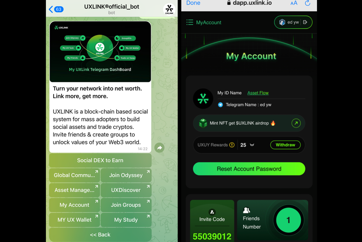 What is UXLINK? The Link-to-Earn Social App on Telegram